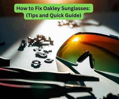 where to repair oakley sunglasses.